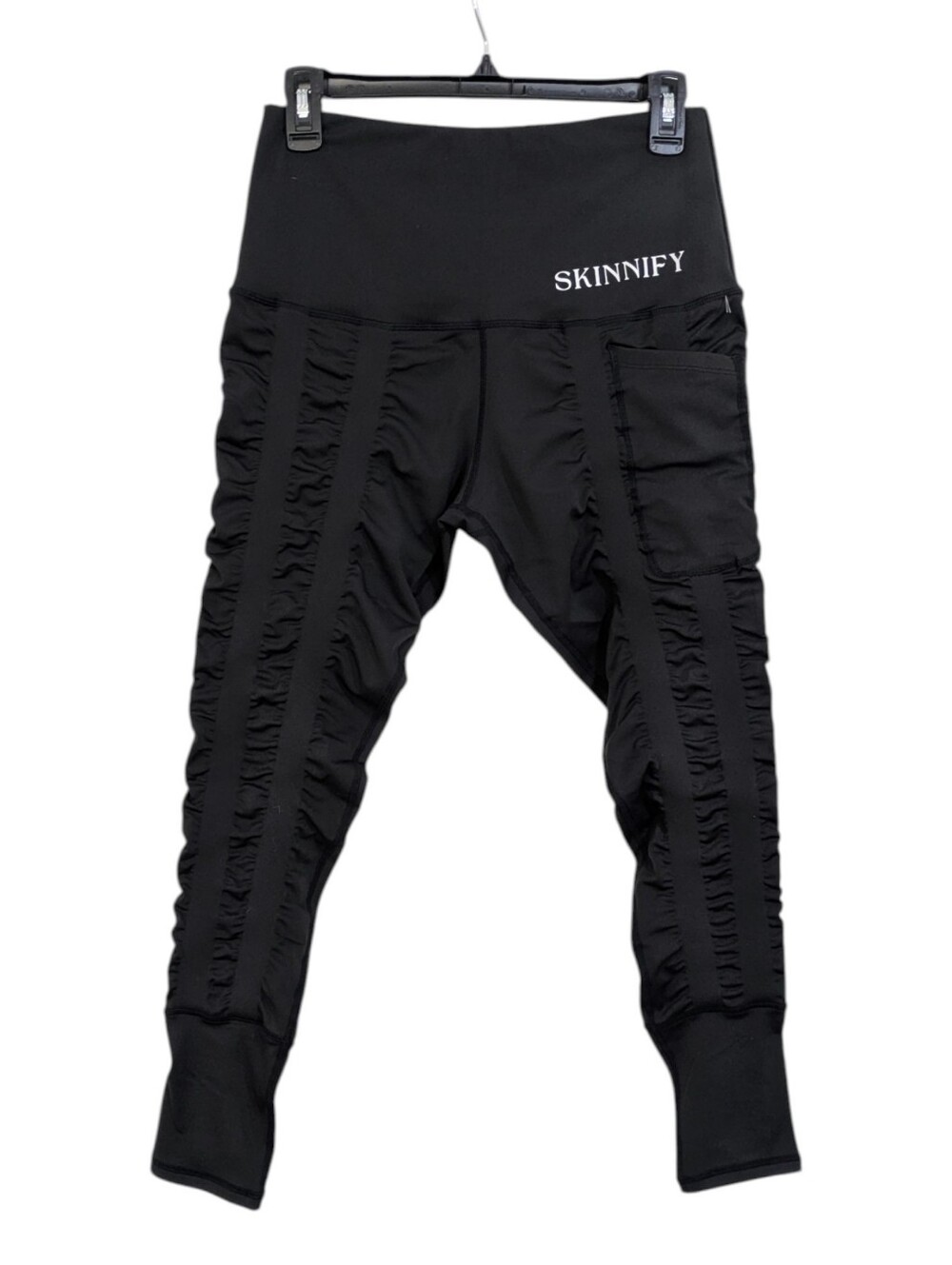 Skinnify Resistance Band Black Compression Shaping Leggings - Size Medium Women
